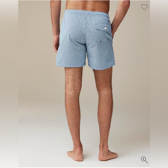 J Crew 6 inch Stretch Swim Trunks M - Picture 2 of 12